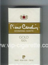 Pierre Cardin Gold 100s cigarettes hard box