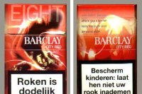Barclay City Red Collectors pack cigarettes
