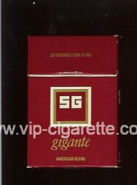 SG Gigante American Blend cigarettes hard box