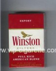 Winston Filter cigarettes hard box