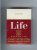 Life Filter Tip red and white cigarettes hard box