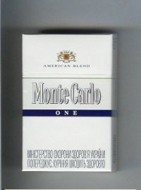 Monte Carlo American Blend One Cigarettes hard box