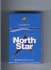 North Star Blend of USA Lights blue cigarettes hard box