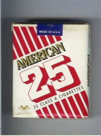 American 25 cigarettes USA