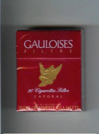 Gauloises Filtre Caporal red cigarettes hard box