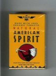 Natural American Spirit Made with 100 percent Organic Tobacco Light Mellow Taste orange cigarettes hard box