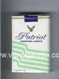 Patriot Menthol Lights cigarettes soft box