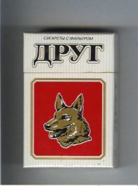 Drug T white and red cigarettes hard box