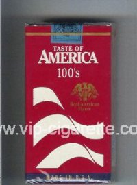 Taste of America 100s cigarettes soft box