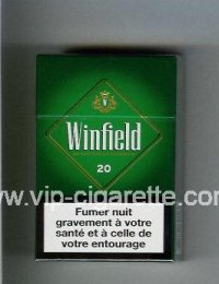 Winfield An Australian Favourite Cigarettes green Menthol hard box