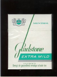 Gladstone Menthol Extra Mild 25s cigarettes hard box
