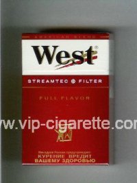 West 'R' StreamTec Filter Full Flavor American Blend cigarettes hard box