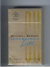 Benson and Hedges Superkings Lights cigarettes
