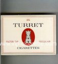 Turret Filter Tip Regular 25 cigarettes wide flat hard box Turret Filter Tip Regular 25 cigarettes wide flat hard box