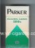 Parker Menthol Lights 100s cigarettes hard box