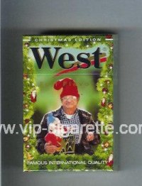West 'R' 20 Full Flavor Christman Edition cigarettes hard box