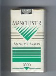 Manchester Menthol Lights 100s cigarettes soft box