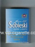 Sobieski Jan 111 Super Lights cigarettes blue hard box