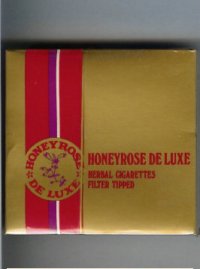 Honeyrose De Luxe herbal cigarettes wide flat hard box