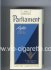 Parliament Lights 100s Recessed Filter cigarettes soft box