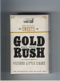 Gold Rush Original Sweets Filtered Little Cigars cigarettes hard box