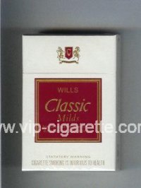 Wills Classic Milds cigarettes hard box