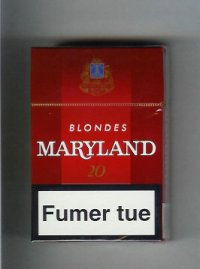 Maryland Blondes Rouges red cigarettes hard box
