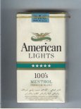 American Lights 100s Menthol cigarettes USA American Lights 100s Menthol cigarettes USA