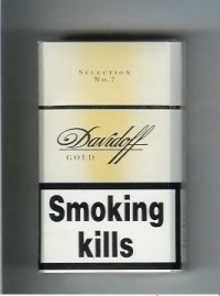 Davidoff Gold Selection No 7 100s cigarettes hard box