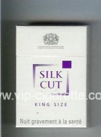Silk Cut cigarettes white and white hard box