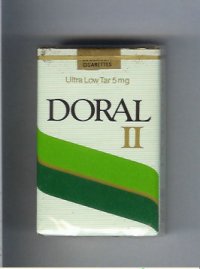 Doral II Menthol cigarettes soft box