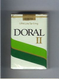 Doral II Menthol cigarettes soft box Doral II Menthol cigarettes soft box