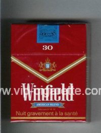 Winfield American Blend 30 Cigarettes red hard box