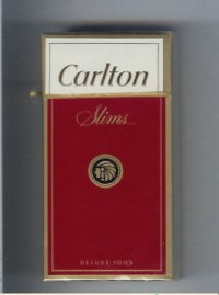 Carlton Slims 100's cigarettes hard box red Carlton Slims 100's cigarettes hard box red
