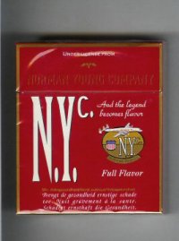 N.Y.C. Full Flavor 25 cigarettes hard box