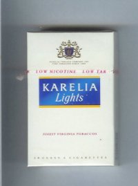 Karelia Lights Finest Virginia Tobaccos cigarettes hard box