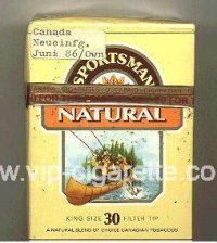 Sportsman Natural 30 Cigarettes hard box
