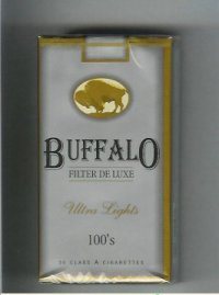 Buffalo Ultra Lights 100s cigarettes Filter De Luxe