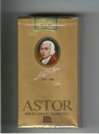 Astor 100s Finest Luxury Cigarettes 1763-1848 soft box