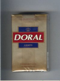 Doral Premium Taste Guaranteed Lights cigarettes soft box Doral Premium Taste Guaranteed Lights cigarettes soft box