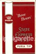 State Express 333 Three Threes Puria Tip cigarettes hard box