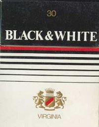 Black and White Virginia cigarette England