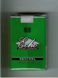 Echo Menthol cigarettes soft box