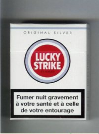Lucky Strike Original Silver Lights 25s cigarettes hard box