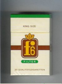 F6 King Size Filter Cigarettes hard box