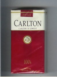 Carlton Filter 100s ultra low tar cigarettes soft box Carlton Filter 100s ultra low tar cigarettes soft box