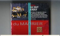 Du Maurier cigarettes wide flat hard box