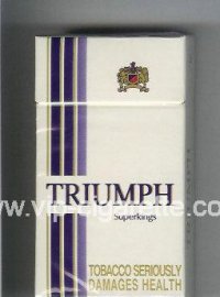 Triumph Superkings 100s cigarettes hard box