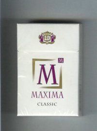 M Maxima Classic cigarettes hard box