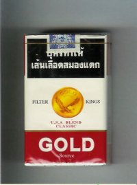 Gold USA Blend Classic Filter Kings cigarettes soft box